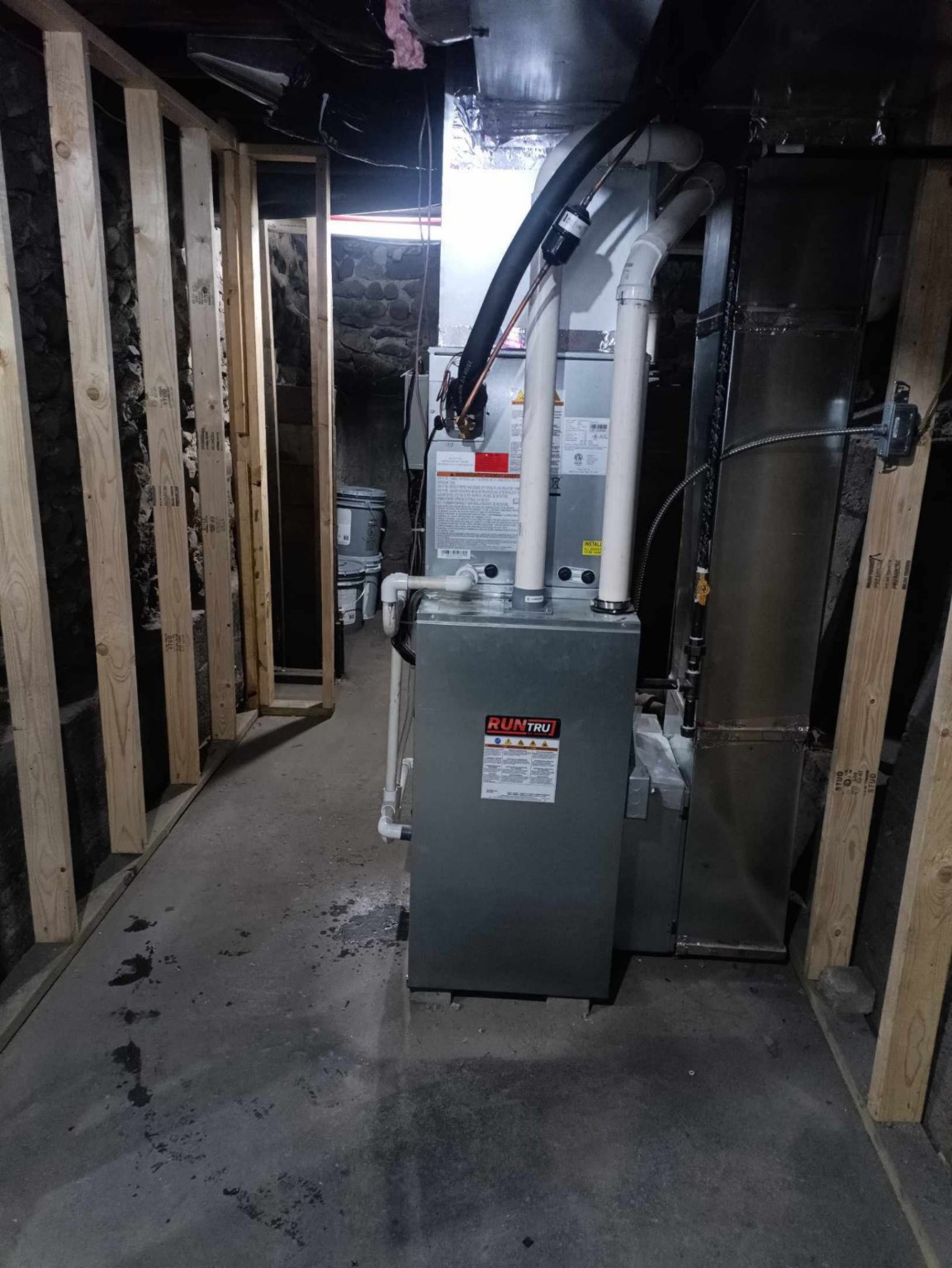 Before mini-split installation in Albion, IN